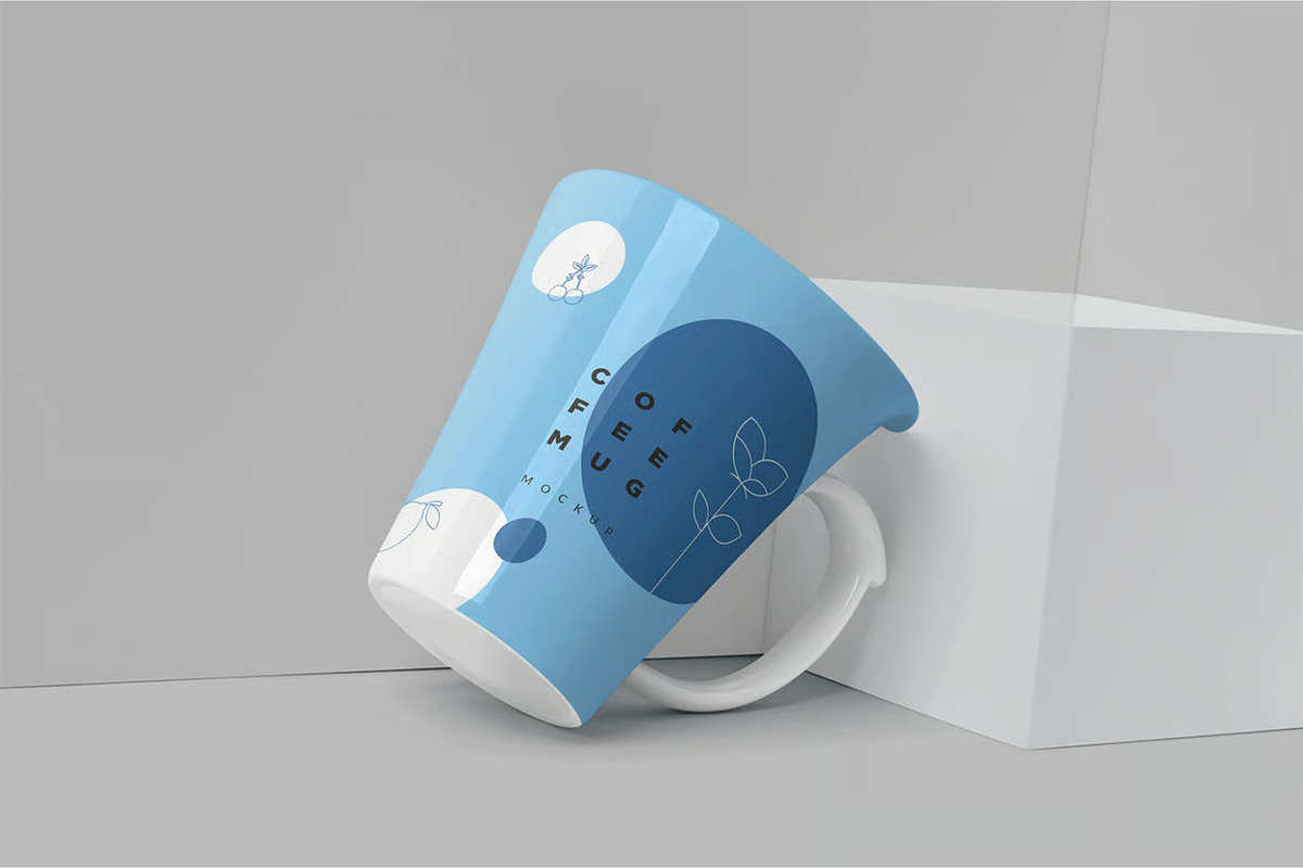 4 Awesome Coffee Mug Mockups, a Cups & Container Mockup by megostudi0 (Photo 2 of 6)