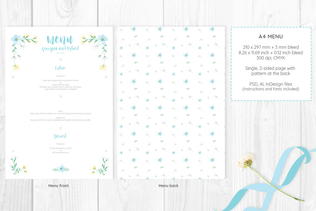 Wild Flowers Wedding Set, an Invitation Template by SimpleThings (Photo 5 of 12)
