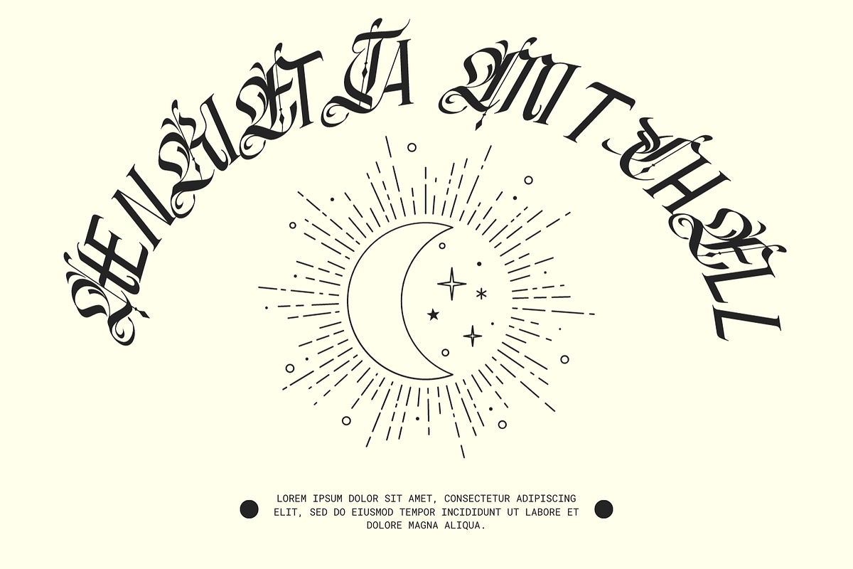 Asember Modern - Hybrid Font, a Blackletter Font by 177Studio (Photo 6 of 8)