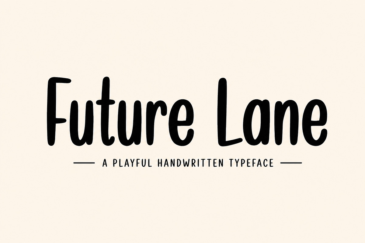 Future Lane, a Handwritten Font by Wow Magic (Photo 1 of 5)