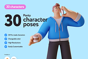 Ponty Student 3D Character Set, a Characters & Person 3D Model by Welovegraphics (Thumbnail 1 of 9)