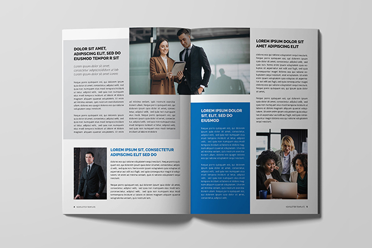 Business Newsletter Template, a Magazine Template by xtratimebd (Photo 3 of 5)