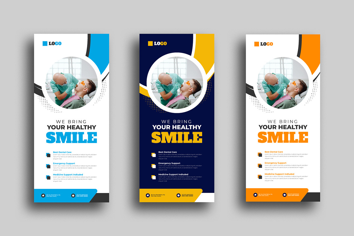 Dental Service rack card or dl flyer, a Card Template by Designgrove