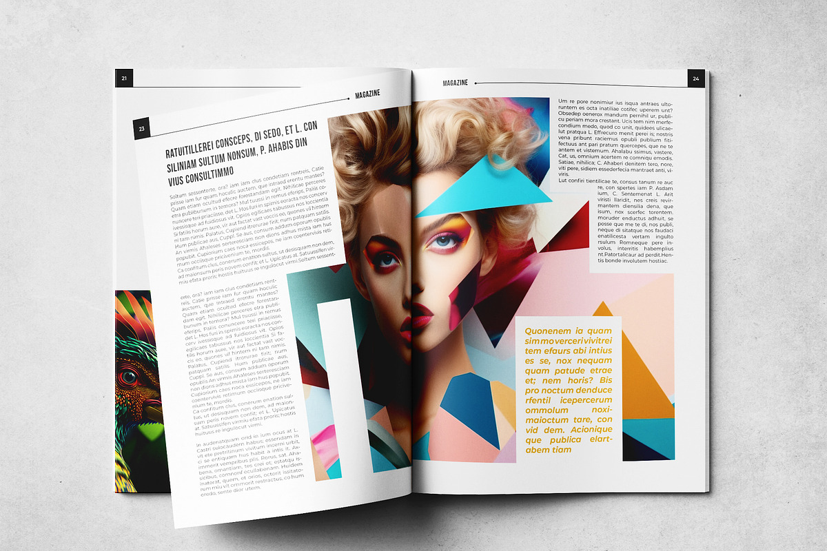 Magazine Layout Template, a Magazine Template by Grkic Creative (Photo 13 of 13)