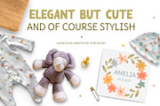 Watercolor Childhood Nursery Set, an Animal Illustration by Beauty Drops (Thumbnail 11 of 12)