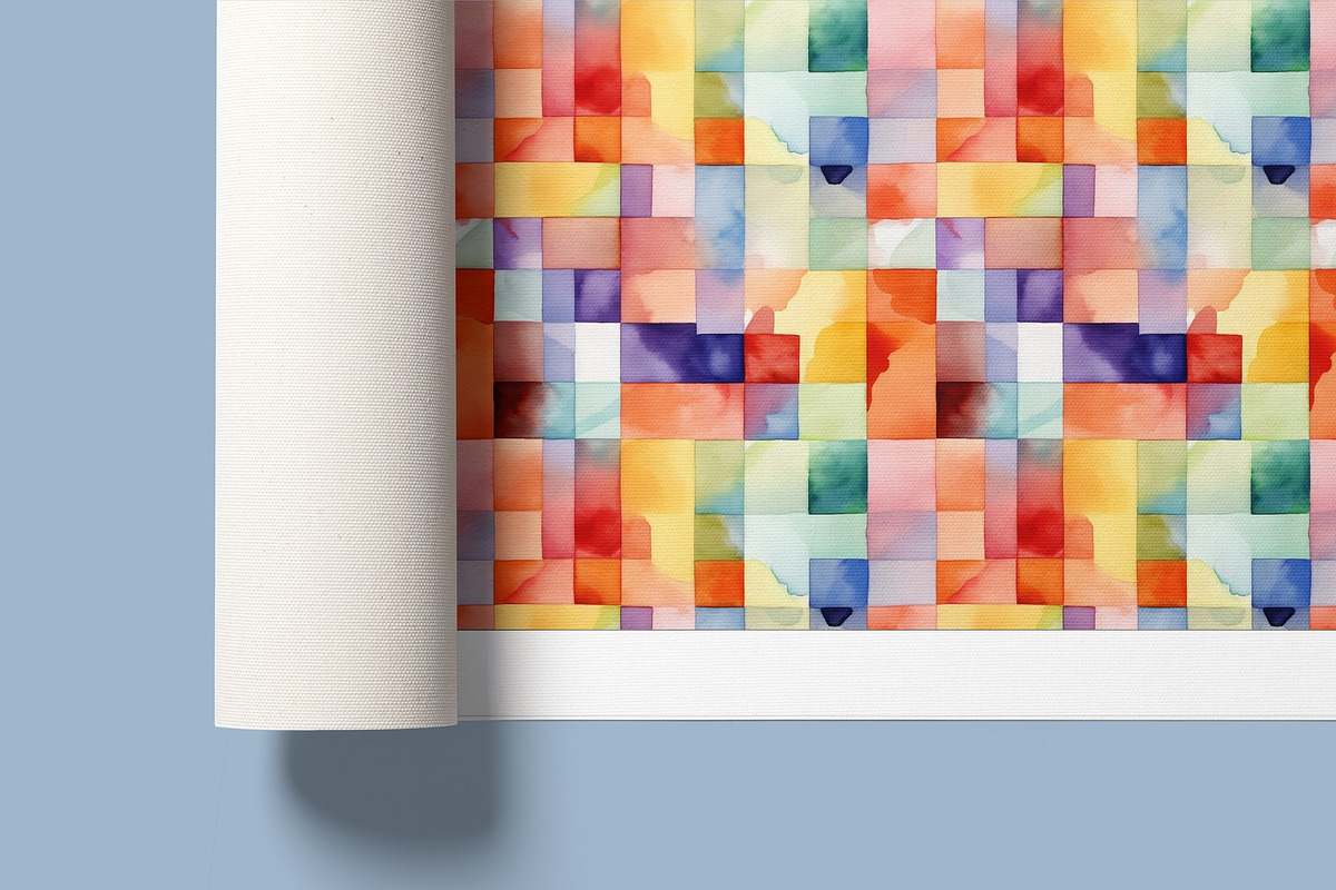 Geometric Mosaic Seamless Patterns, a Pattern Graphic by Ninterints (Photo 5 of 10)