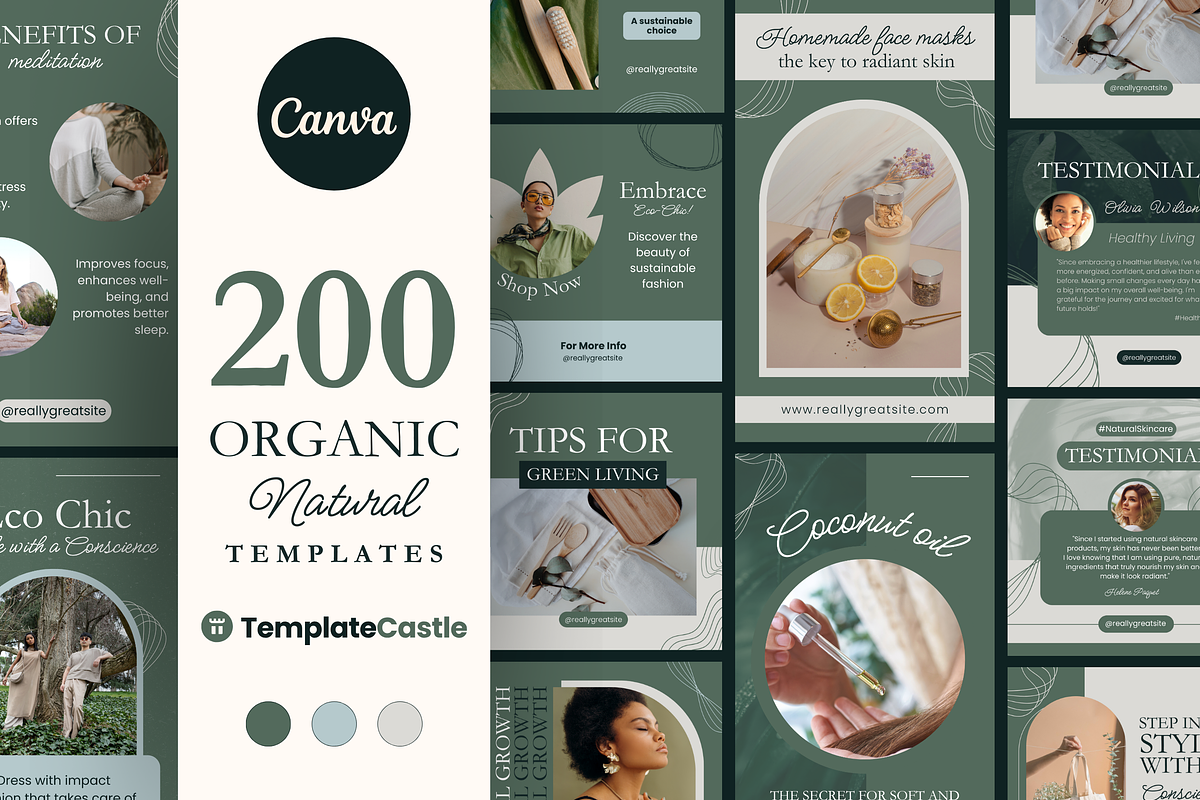 200 Social Media Canva Templates, a Templates & Theme by TemplateCastleStore (Photo 1 of 10)