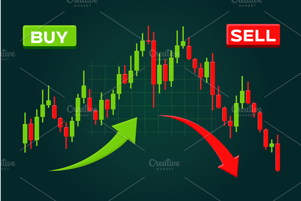 Buy and Sell Signals with Bullish, a Finance Illustration by BabySofja
