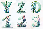Foxglove spring Alphabet Png, an Illustration by RobertsArt (Thumbnail 3 of 7)