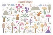 CuteDino clipart, patterns & posters, an Animal Illustration by Nadezhda Mikhailova (Thumbnail 4 of 14)