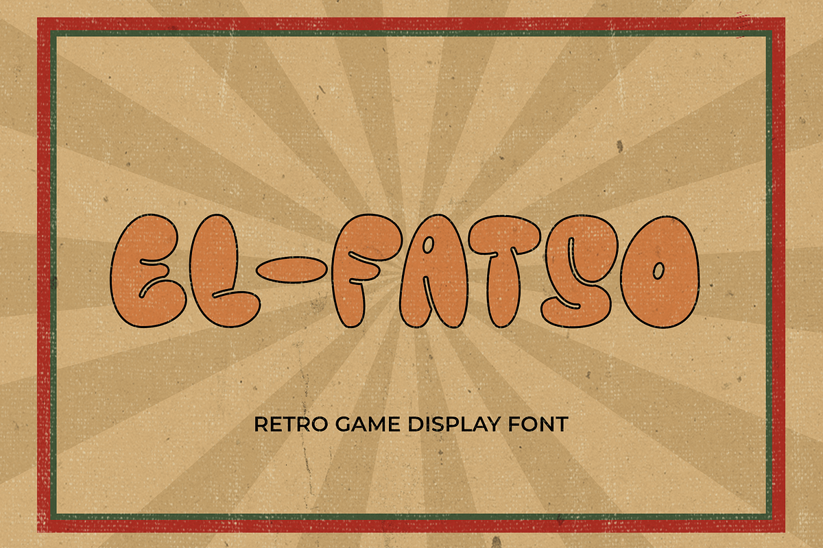 EL FATSO – Retro Game Display Font, a Sans Serif Font by Pinisi ART (Photo 1 of 10)