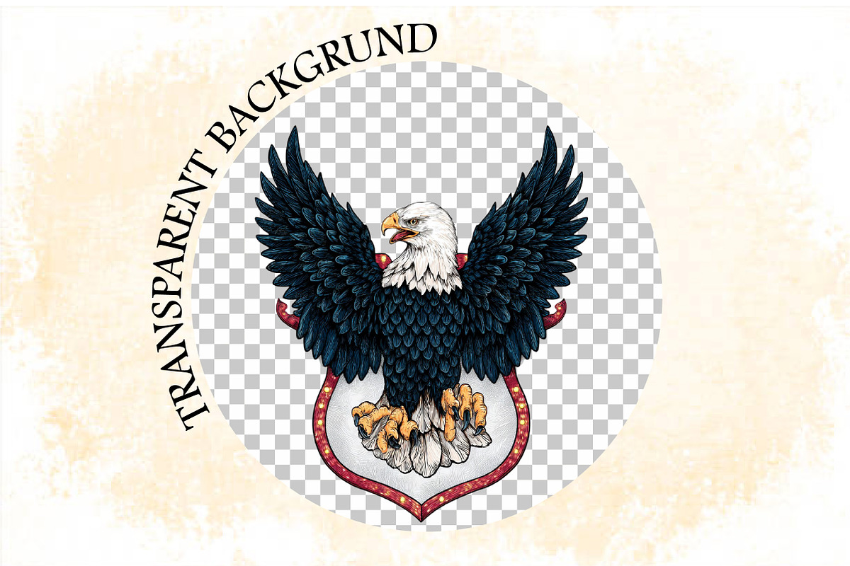 4th of July Eagle Patriotic Clipart, an Illustration by SVGArt (Photo 4 of 9)