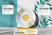 7 Mockups Ceramic Plates, a Household Mockup by Grow Design Craft Studio (Thumbnail 4 of 8)