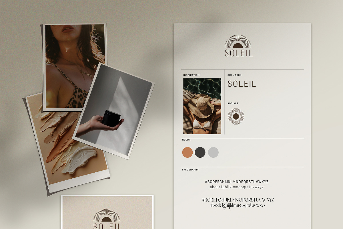 Soleil Branding Board Kit + Logo, a Branding & Logo Template by CC CREATIVE CO (Photo 9 of 9)