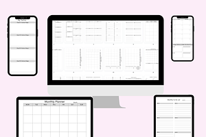 Monthly Planner,Planner Template