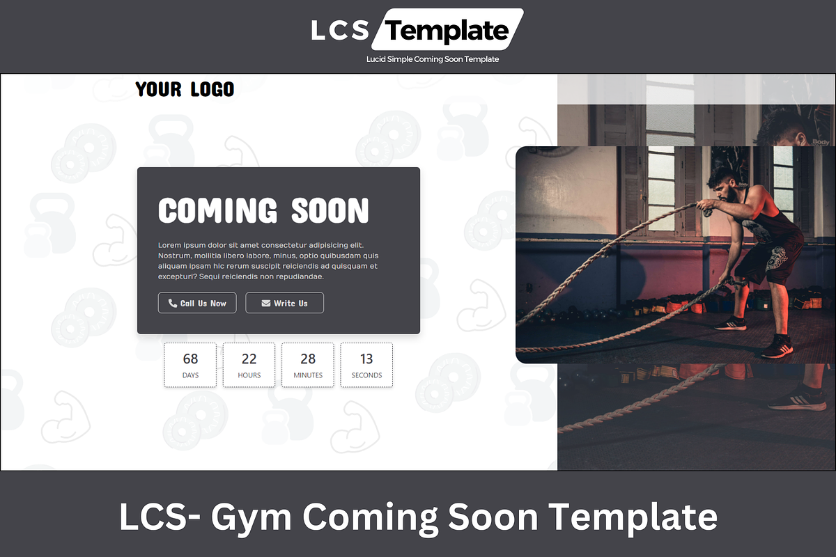 LCS Coming Soon Template, a Landing Page Template by Lucid_Solutions (Photo 2 of 8)