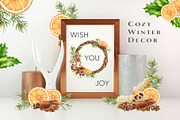 Winter Spices Watercolor Clipart, a Seasonal Illustration by AnitaPol (Thumbnail 9 of 13)