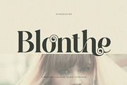 Blonthe Modern Serif Typeface, a Serif Font by Dylla_studio (Thumbnail 1 of 8)