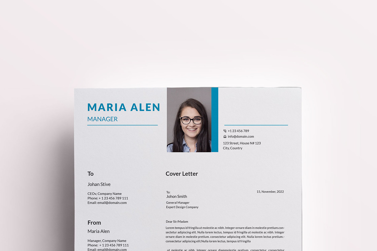 Professional Resume/CV Template, a Resume Template by designSultan (Photo 3 of 5)