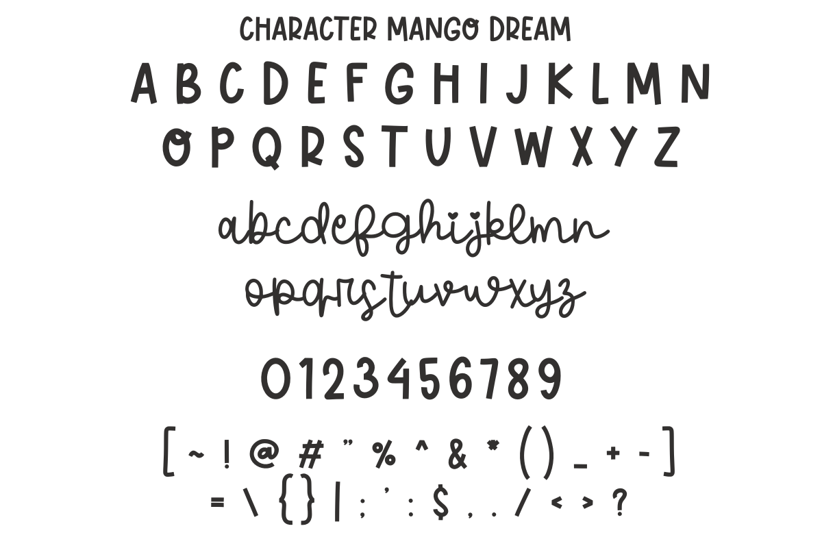 Mango Dream, a Handwritten Font by SaktiAvellin (Photo 5 of 8)