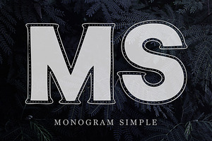 Monogram 5 Fonts 20 Frames