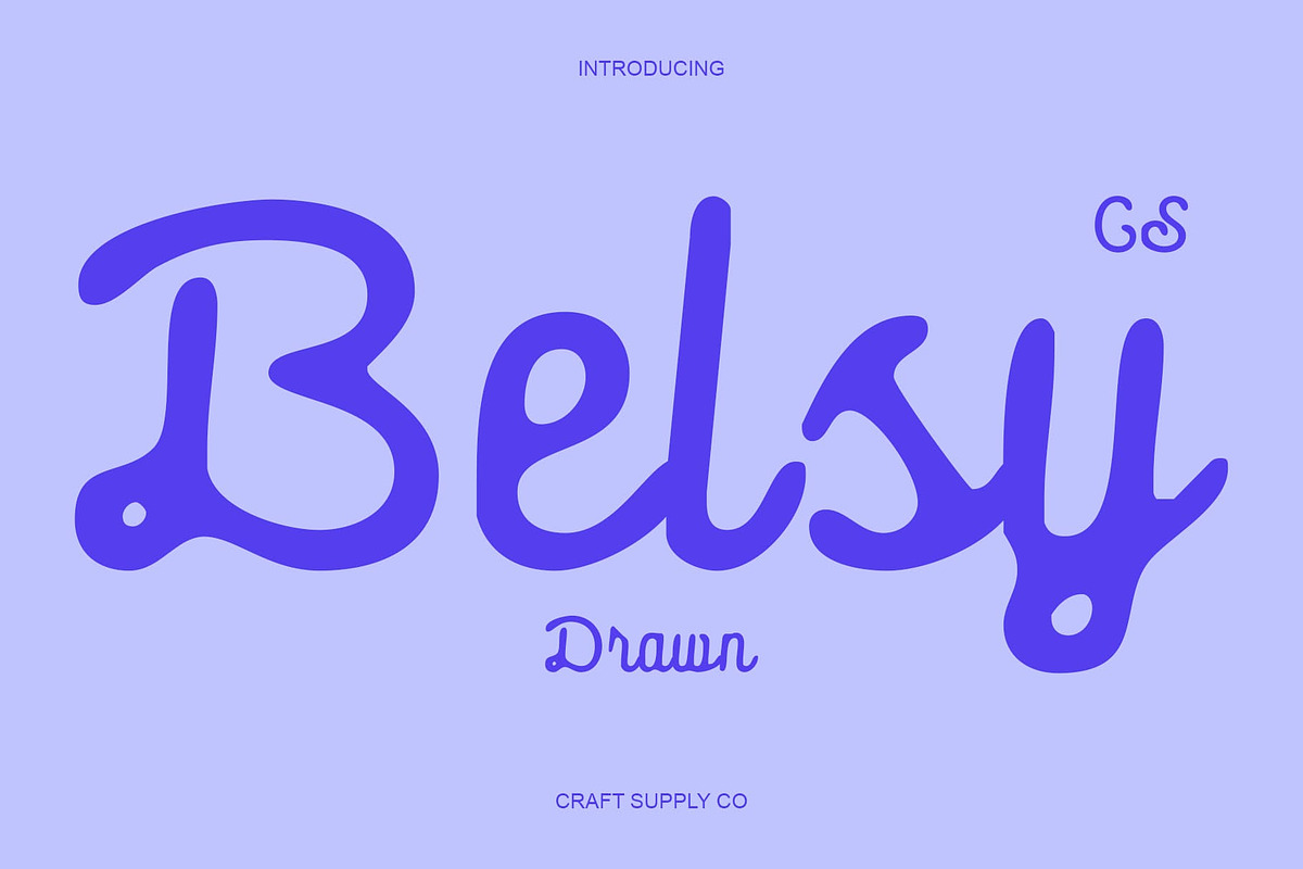 CS Belsy Drawn, a Script Font by Craft Supply Co. (Photo 1 of 8)