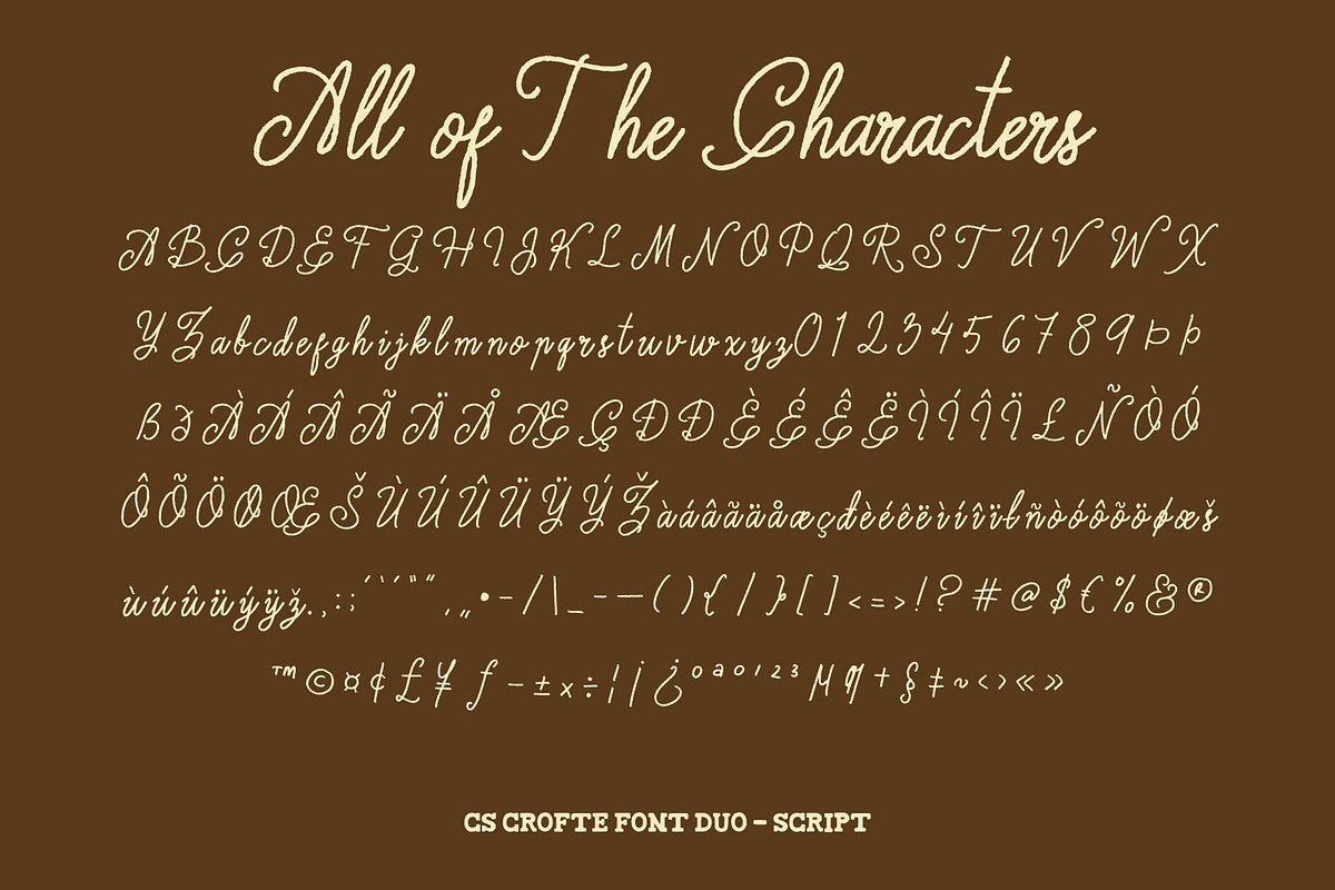 CS Crofte - Font Duo, a Handwritten Font by Craft Supply Co. (Photo 7 of 8)