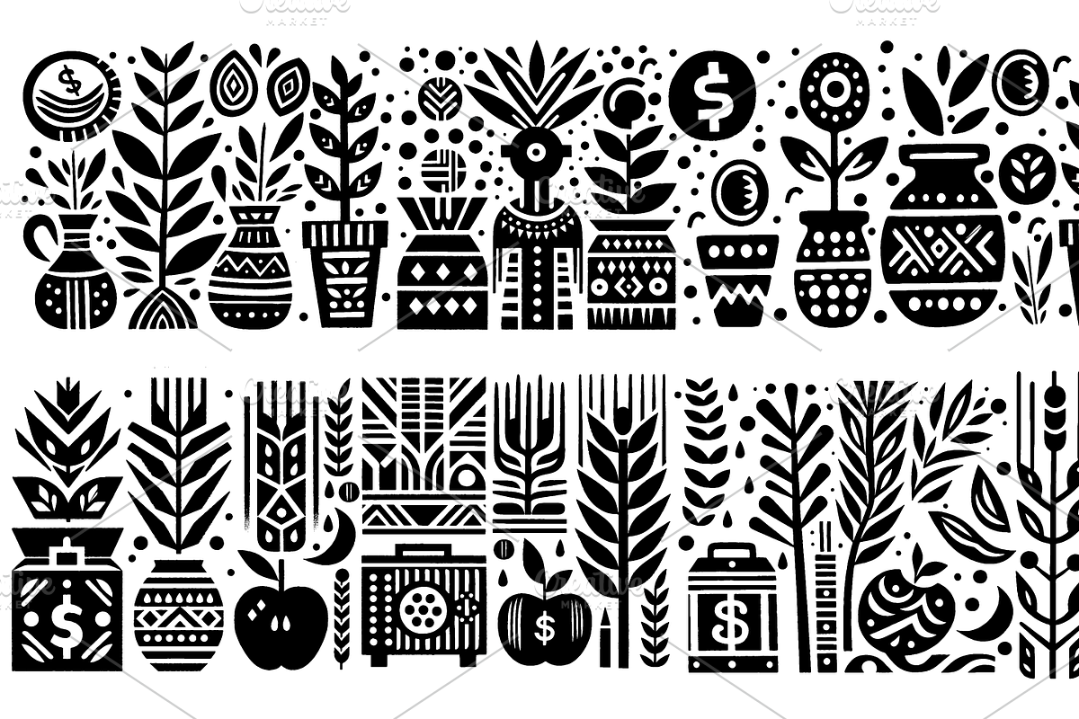 Vintage Tailor Folk Art, a Decorative Illustration by devastd (Photo 8 of 28)
