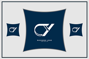 Alphabet Letters Icon Logo CY or YC