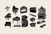 Musical instruments illustrations, an Illustration by Zhuna (Thumbnail 5 of 16)