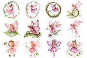 Watercolor Magical Garden Pink Fa, an Illustration by Design Market (Thumbnail 3 of 3)