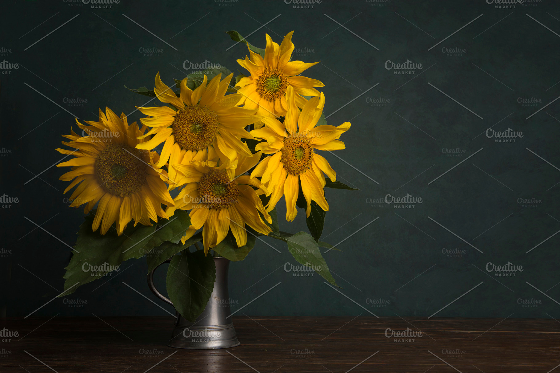 Bouquet of sunflowers as still life, a Nature Photo by Elles Rijsdijk