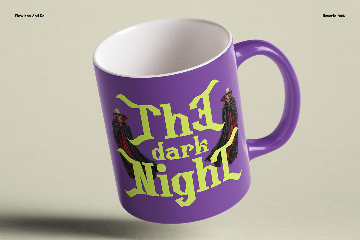 Hexoria - Halloween Display Font, a Serif Font by Flawless And Co (Photo 5 of 10)