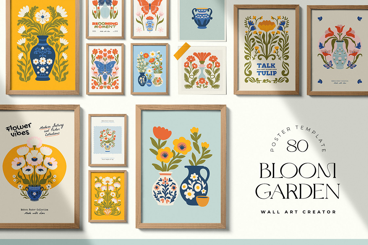 Bloom Garden | Wall Art Creator, an Object Graphic by Leleka.Store (Photo 1 of 17)