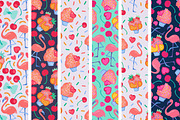 Cupcakes & Flamingos, a Pattern Graphic by Petite Salade (Thumbnail 2 of 4)