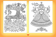 Vintage Coloring For Woman, an Illustration by Nataliia Toporovska (Thumbnail 3 of 4)