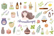 Aromatherapy and Relaxation, a Healthcare Illustration by Artspace (Thumbnail 1 of 4)