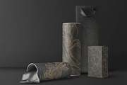 Flowers and Leaves Line Luxury Art, a Pattern Graphic by Marylia (Thumbnail 5 of 27)