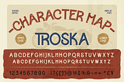 Troska, a Sans Serif Font by Burntilldead (Thumbnail 2 of 12)