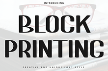 Block Printing