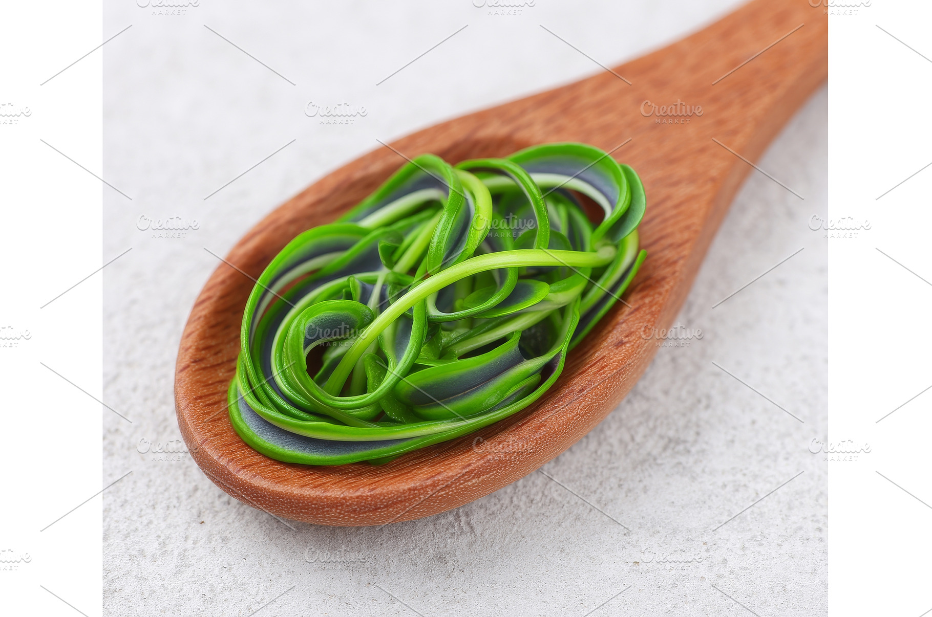 Green pea microgreens in a wooden, a Food & Drink Photo by ZinetroN