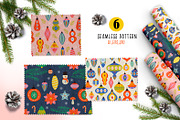 Retro Christmas ornaments, a Decorative Illustration by NataKa (Thumbnail 5 of 10)