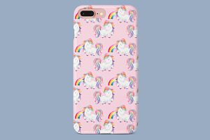 Baby Unicorn Watercolor Patterns