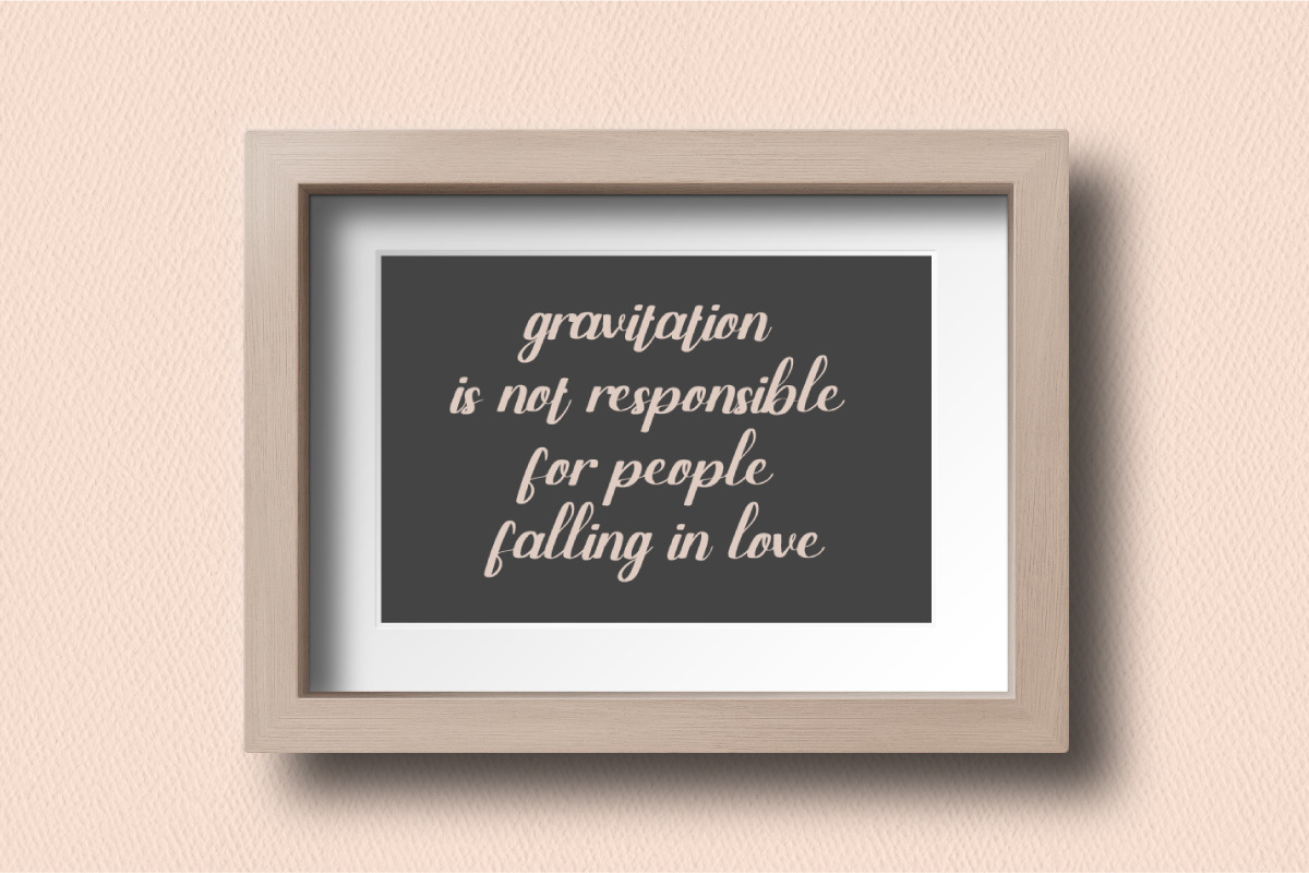 Wallflower, a Script Font by Wangsinawang Studio (Photo 6 of 10)
