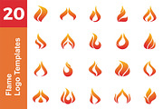 20 Logo Flame Template Bundle, a Branding & Logo Template by Acongraphic (Thumbnail 1 of 21)