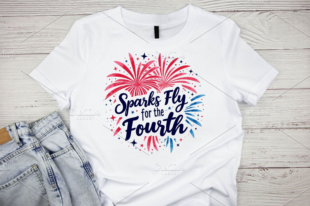 Sparks Fly for the Fourth SVG #2, an Illustration by Awieee1 (Photo 2 of 4)