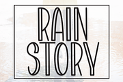 Rain Story | Script Font, a Script Font by Scratchones (Thumbnail 1 of 8)