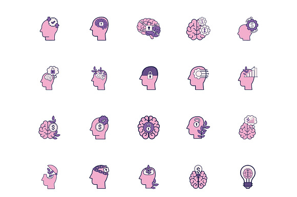 Mindset & Psychology Icon Set preview 2