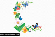 Spring Flower Border Clipart Bundle, an Illustration by crative8112 (Thumbnail 3 of 10)