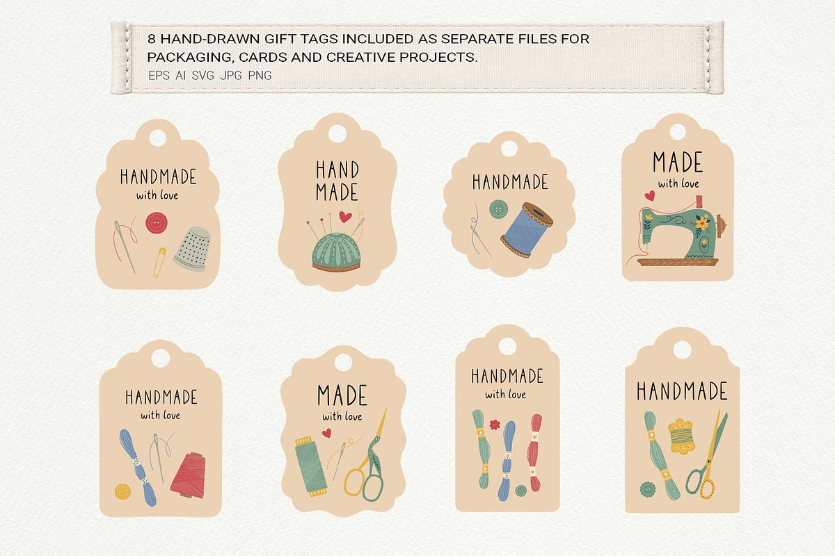 Hand-Drawn Sewing Collection, an Object Illustration by Irina Ostapenko (Photo 4 of 10)